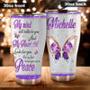 Camellia Personalized Butterfly My Soul Know You Are At Peace Stainless Steel Tumbler - Double-Walled Insulation Vacumm Flask - For Thanksgiving, Memorial Day, Christians, Christmas Gift