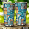 Camellia Personalized Beach Lover Stainless Steel Tumbler - Customized Double-Walled Insulation Travel Thermal Cup With Lid