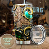 Camellia Personalized Butterfly Rock Style Stainless Steel Tumbler - Double-Walled Insulation Vacumm Flask - For Thanksgiving, Memorial Day, Christians, Christmas Gift