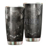 Camellia Personalized Dark Irish Armor Stainless Steel Tumbler - Customized Double-Walled Insulation Travel Thermal Cup With Lid