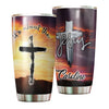 Camellia Personalized The Cross It's About The Jesus Stainless Steel Tumbler-Double-Walled Insulation Travel Cup With Lid