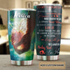 Camellia Personalized Elephant Loving Letter From  Mom To Daughter Stainless Steel Tumbler-Double-Walled Travel Therma Cup With Lid 01