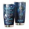 Camellia Personalized She Laughed And Dance with The Though Of Death In Her Heart Stainless Steel Tumbler-Double-Walled Insulation Travel Cup With Lid
