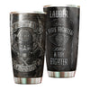 Camellia Personalized First In Last Out Stainless Steel Tumbler-Double-Walled Insulation Gift For Firefighter Fireman 04