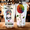 Camellia Personalized I Am Who I Am Your Approval Don't Needed Stainless Steel Tumbler-Sweat-Proof Double Wall Travel Cup With Lid Gift For Girl