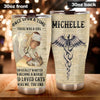 Camellia Personalized Once Upon A Time There Was A Girl Who Really Wanna Be A Nurse And Loves Cats Stainless Steel Tumbler - Double-Walled Insulation Vacumm Flask - Gift For Nurse, Nurse's Day
