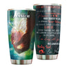 Camellia Personalized Elephant Loving Letter From  Mom To Daughter Stainless Steel Tumbler-Double-Walled Travel Therma Cup With Lid 01
