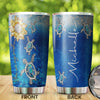 Camellia Personalized Crystal Sunflower Turtle You Are My Sunshine Stainless Steel Tumbler - Customized Double-Walled Insulation Travel Thermal Cup With Lid Gift For Soulmate Lover Kid