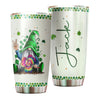Camellia Personalized Hippie Gnomy Stainless Steel Tumbler-Double-Walled Insulation Travel Cup With Lid Gift For Chistmas 03