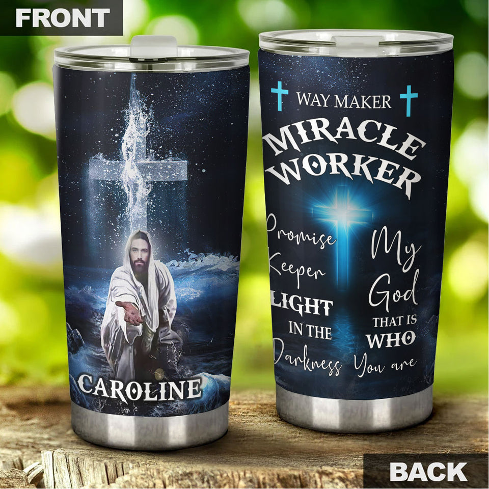 Camellia Personalized God That Is Who You Are  Stainless Steel Tumbler- Double-Walled Insulation Travel Tharma Cup With Lid