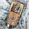 Camellia Personalized Ancient Egyptian Amentet Stainless Steel Tumbler - Double-Walled Insulation Vacumm Flask - Gift For Ancient Egypt Culture Lovers