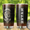Camellia Personalized United States Marine Corps Stainless Steel Tumbler-Sweat-Proof Double Wall Travel Cup With Lid 01