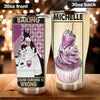 Camellia Personalized Baking Witch Becasue Crursing Is Wrong Stainless Steel Tumbler - Double-Walled Insulation Vacumm Flask - Gift For Bakers, Baking Lovers