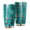 Camellia Personalized 3D Dog Cat Its A Beautiful Day To Save Animal Stainless Steel Tumbler - Customized Double-Walled Insulation Travel Thermal Cup With Lid Gift For Veterinian