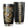 Camellia Personalized Marine Corps Proud To Have Served Marine Veteran Stainless Steel Tumbler-Sweat-Proof Double Wall Travel Cup With Lid
