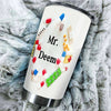 Camellia Personalized 3D Medical Equipment Drugs Blouse Stainless Steel Tumbler - Customized Double-Walled Insulation Travel Thermal Cup With Lid Gift For Doctor Nurse