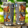 Camellia Personalized Horse Stainless Steel Tumbler - Double-Walled Insulation Vacumm Flask - Gift For Horse Lovers, Cowgirls, Cowboys, Perfect Christmas, Thanksgiving Gift 04