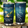 Camellia Personalized My Turtle Told Me I'm Fine Stainless Steel Tumbler-Thermal Flask Travel Therma Cup With Lid