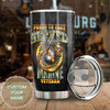 Camellia Personalized Marine Corps Proud To Have Served Marine Veteran Stainless Steel Tumbler-Sweat-Proof Double Wall Travel Cup With Lid