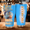 Camellia Personalized Horse To My Wife Stainless Steel Tumbler - Double-Walled Insulation Vacumm Flask - Gift For Horse Lovers, Cowgirls, Cowboys, Perfect Christmas, Thanksgiving Gift For Wife