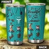 Camellia Personalized 3D Dog Cat Its A Beautiful Day To Save Animal Stainless Steel Tumbler - Customized Double-Walled Insulation Travel Thermal Cup With Lid Gift For Veterinian