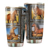 Camellia Personalized Horse Stainless Steel Tumbler - Double-Walled Insulation Vacumm Flask - Gift For Horse Lovers, Cowgirls, Cowboys, Perfect Christmas, Thanksgiving Gift 04