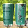 Camellia Personalized Medical Assistant Nutrition Facts Stainless Steel Tumbler-Double-Walled Insulation Gift For Doctor Nurse Patient