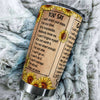Camellia Persionalized Bible Verses God Says Stainless Steel Tumbler - Customized Double - Walled Insulation Travel Thermal Cup With Lid Gift For Christian