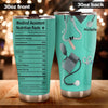 Camellia Personalized Medical Assistant Nutrition Facts Stainless Steel Tumbler-Double-Walled Insulation Gift For Doctor Nurse Patient