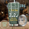 Camellia Persionalized Never Underestimate A Teacher Who Survived 2020 Online Teaching Stainless Steel Tumbler - Customized Double - Walled Insulation Travel Thermal Cup With Lid Gift For Teacher