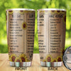 Camellia Persionalized Bible Verses God Says Stainless Steel Tumbler - Customized Double - Walled Insulation Travel Thermal Cup With Lid Gift For Christian