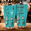 Camellia Personalized 3D Dog Cat Its A Beautiful Day To Save Animal Stainless Steel Tumbler - Customized Double-Walled Insulation Travel Thermal Cup With Lid Gift For Veterinian