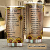 Camellia Persionalized Bible Verses God Says Stainless Steel Tumbler - Customized Double - Walled Insulation Travel Thermal Cup With Lid Gift For Christian