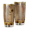 Camellia Persionalized Bible Verses God Says Stainless Steel Tumbler - Customized Double - Walled Insulation Travel Thermal Cup With Lid Gift For Christian