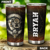 Camellia Personalized United States Marine Corps Stainless Steel Tumbler-Sweat-Proof Double Wall Travel Cup With Lid 01