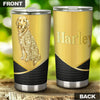 Camellia Personalized 3D Golden Dog Stainless Steel Tumbler - Customized Double-Walled Insulation Travel Thermal Cup With Lid Gift For Dog Lover