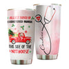 Camellia Personalized Jolliest Bunch Of Registered Nurse Stainless Steel Tumbler - Double-Walled Insulation Vacumm Flask - Gift For Nurse, Christmas Gift, International Nurses Day