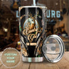 Camellia Persionalized 3D Deer A Country Girl Can Survive Stainless Steel Tumbler - Customized Double - Walled Insulation Travel Thermal Cup With Lid