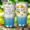 Camellia Personalized Art Teacher It Takes A Big Heart To Teach Little Minds Stainless Steel Tumbler - Double-Walled Insulation Vacumm Flask - Gift For Art Teacher, Teacher's Day, Thanksgiving