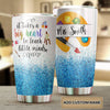 Camellia Personalized Art Teacher It Takes A Big Heart To Teach Little Minds Stainless Steel Tumbler - Double-Walled Insulation Vacumm Flask - Gift For Art Teacher, Teacher's Day, Thanksgiving