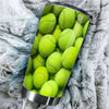 Camellia Personalized Full Of Tennis Ball Stainless Steel Tumbler - Customized Double-Walled Insulation Travel Thermal Cup With Lid Gift For Tennis Player