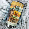 Camellia Personalized I Am The Storm Stainless Steel Tumbler-Double-Walled Insulation Travel Cup With Lid Gift For Girl