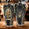 Camellia Persionalized 3D Deer A Country Girl Can Survive Stainless Steel Tumbler - Customized Double - Walled Insulation Travel Thermal Cup With Lid