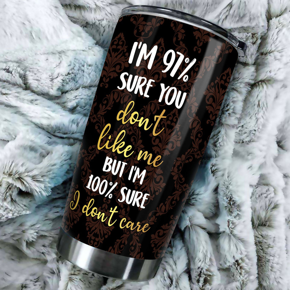 Camellia Personalized Black Women Stainless Steel Tumbler - Double-Walled Insulation Vacumm Flask - Gift For Black Queen, International Women's Day, Hippie Girls 18