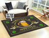 Personalized Irish Pub Rug 05884 - durable non-skid rubber backing and vibrant print detail
