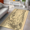 Centralrr Rug Central Railroad Map 04816 - General soft non-slip area rug for living room & home decor