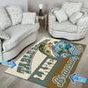 Personalize Fishing Rug 05222 - low-pile machine washable decorative area rug floor preview
