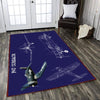 Corsair Rug F4u Corsair 04764 - General soft non-slip area rug for living room & home decor