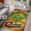 Joerns Motor Cyclone Motorcycle Rug 06837 - durable non-skid rubber backing and vibrant print detail