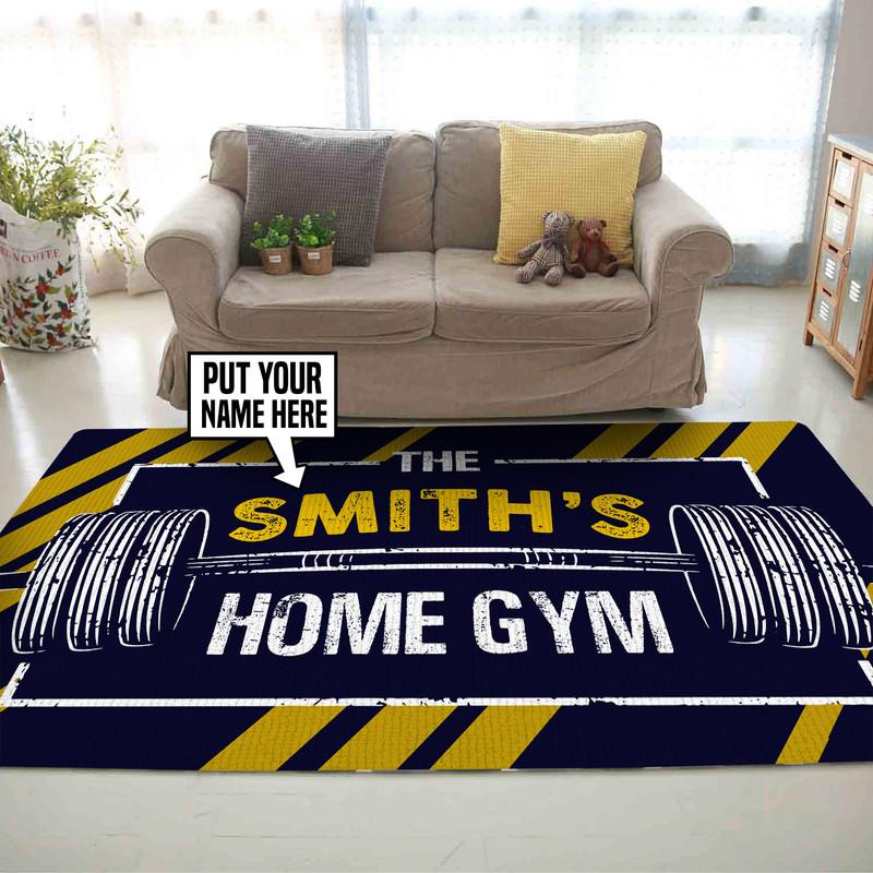 Personalized Home Gym Rug 06572